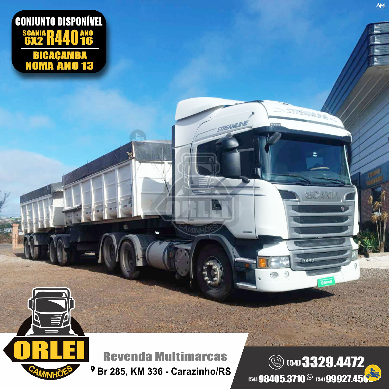 CAMINHAO SCANIA SCANIA R440 Cavalo Mecânico Cavalo 6x2 Orlei Caminhões CARAZINHO RIO GRANDE DO SUL RS